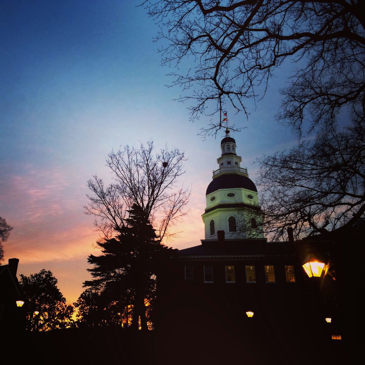 Sunset on Day 1